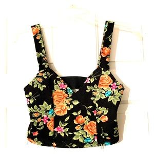 Windsor floral crop top